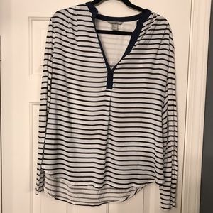 Blue and white shirt